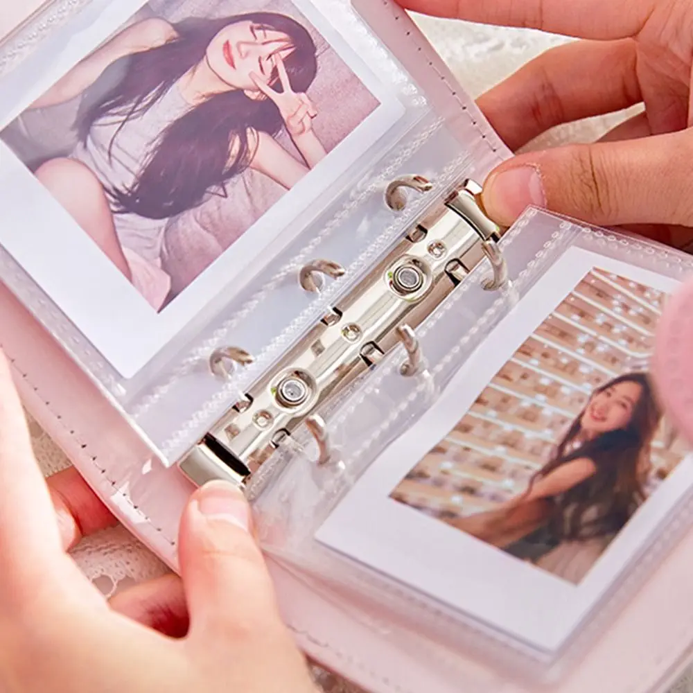 خمر بطاقة تخزين كتيب الرجعية إعادة الملء فضفاض ورقة المجلدات غطاء INS المشبك المغناطيسي ألبوم صور صور الملحقات #6