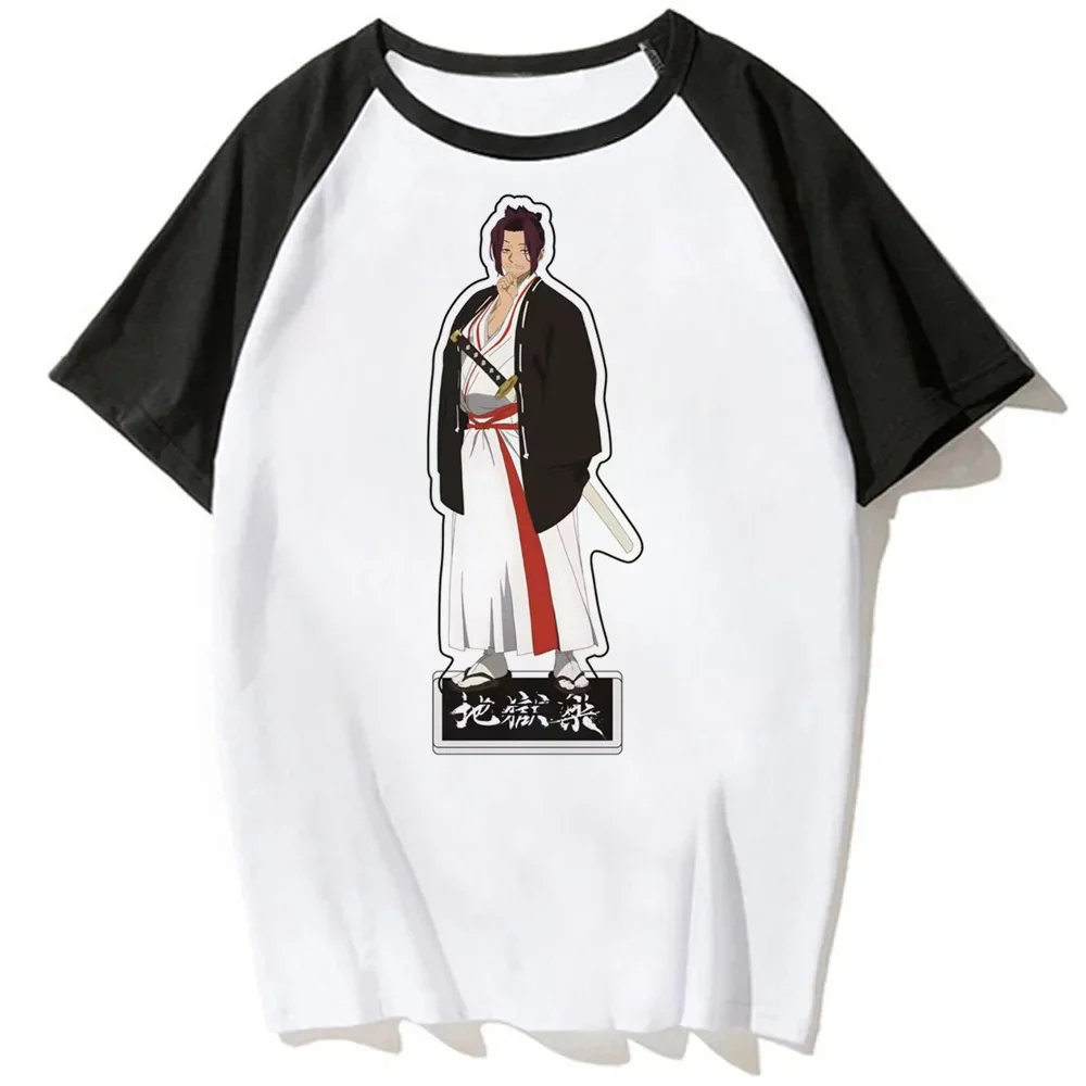 Camiseta Jigokuraku para mujer, estilo cutecore vintage, con gráfico de manga psicodélico, en liquidación, estilo gótico japonés, kawaii