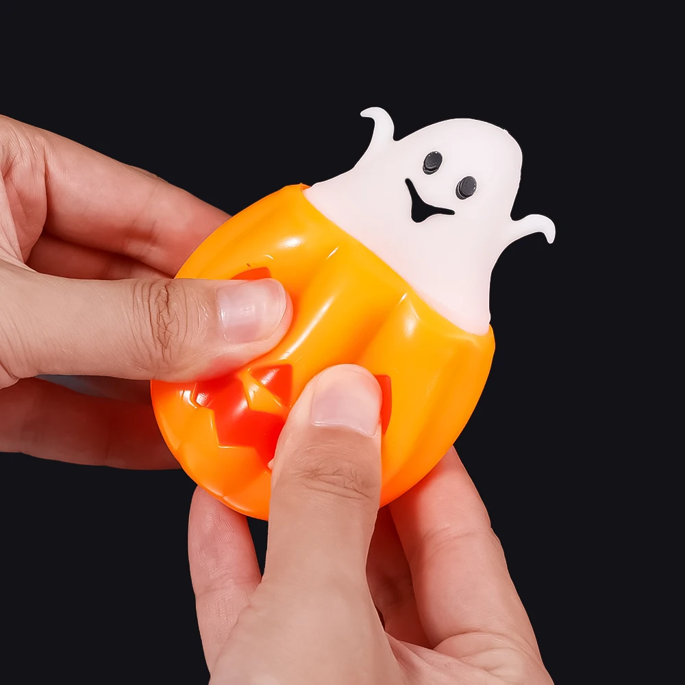 Halloween Funny Pumpkin Ghost Squeeze Toy Adult Kids Decompression Toys Relief Stress Vent Ball Party Decoration Prop Baby Gifts