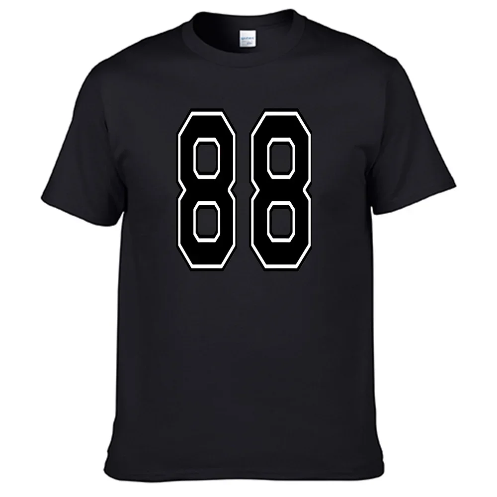 88 number Custom 100% Cotton T Shirt Men Women Print name T-Shirt Basketball、football、 ball number customization T-shirt