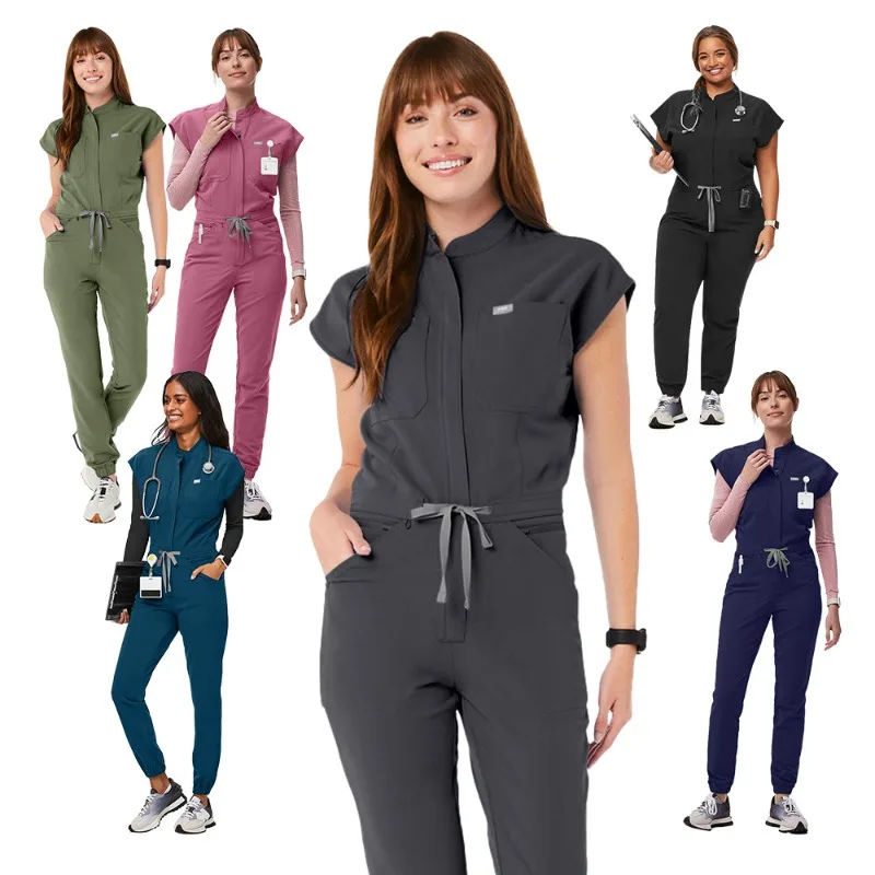 ชุดยูนิฟอร์มพยาบาลหญิง - ดีไซน์แขนค้างคาวแบบชิ้นเดียวสำหรับการล้างมือและการดูแลประจำวัน |   ชุดทำงานคุณภาพสูง