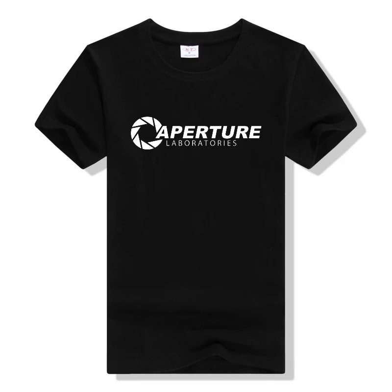 Men's T Shirt Portal Aperture Science Gaming Gamer Artwork Awesome Mens Tshirt fashion summer short sleeve t shirt