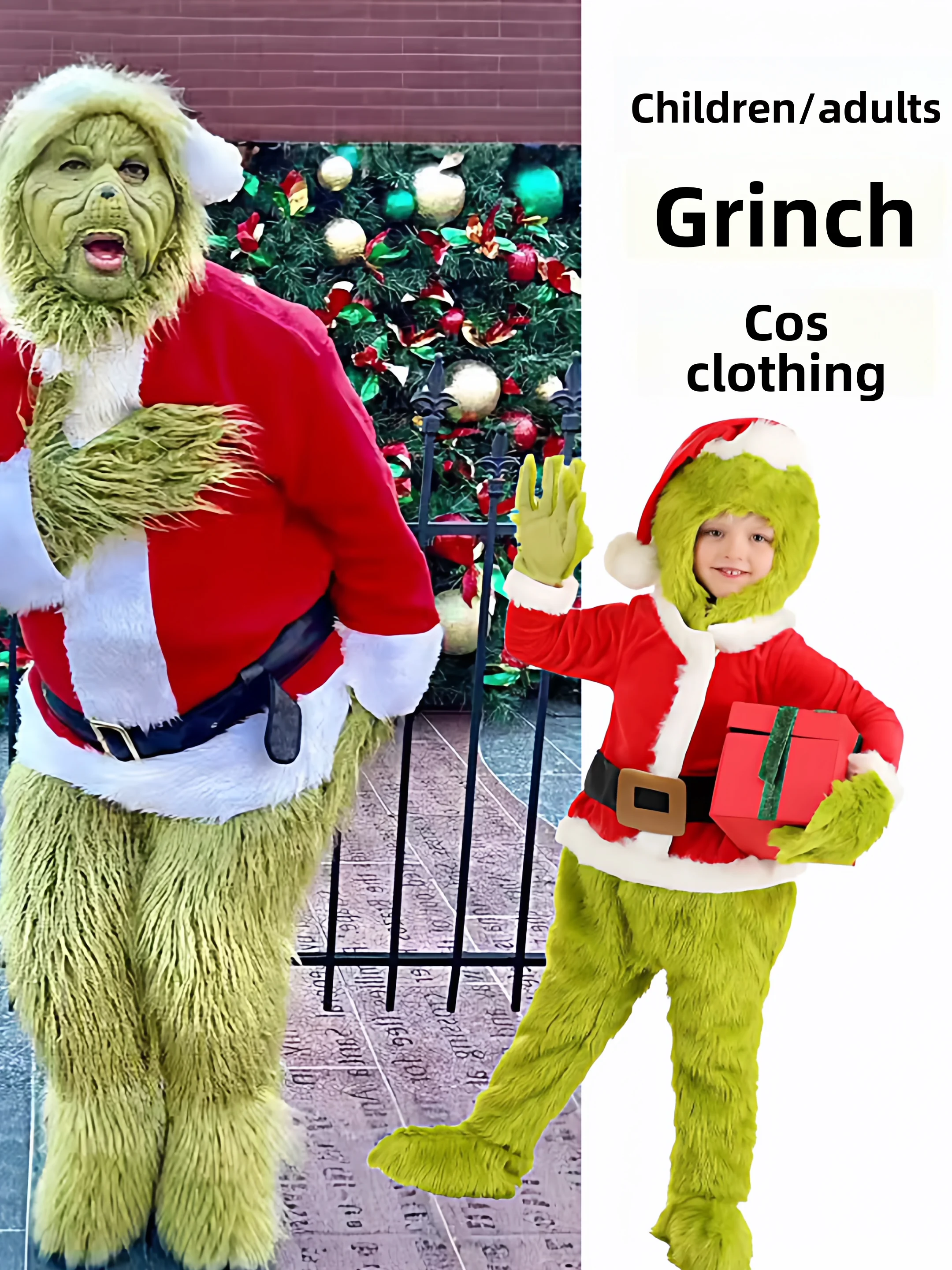 

Adult loween een Monster inch Cosplay Costume Cisas S Claus Outfit Role Play Clothing Chinese Manufacturer