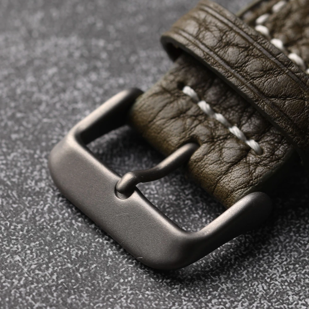 Fivela de titânio, fivela fosca de aço não inoxidável de 18mm 20mm, fivela acessória de pulseira de couro, acessórios de relógio