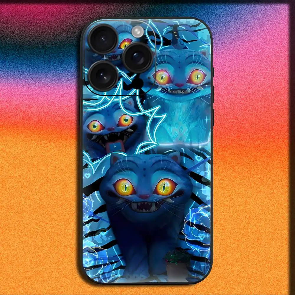 D-Demon H-Hunters Derpy T-Tiger Funda de teléfono para iPhone 17,16,15,14,13,12,Pro,Max,Plus,E,SE4,Air,Mini Funda negra