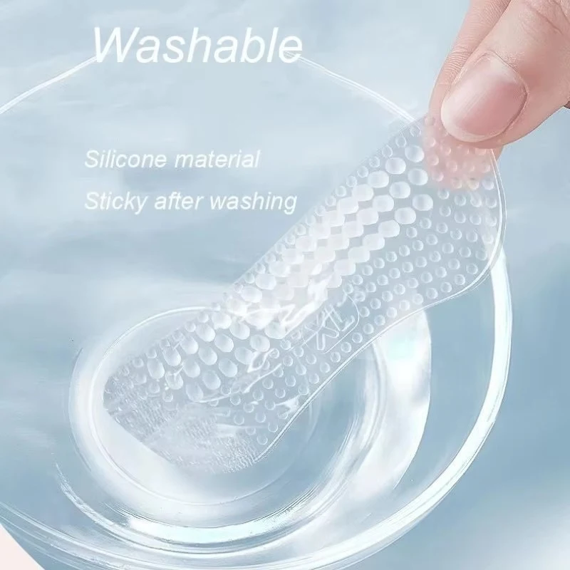1-4pairs Upgrade Silicone Heel Stickers Heels Grips for  Men Anti Slip Heel Cushions Non-Slip Inserts Pads Foot Heel Care Protec
