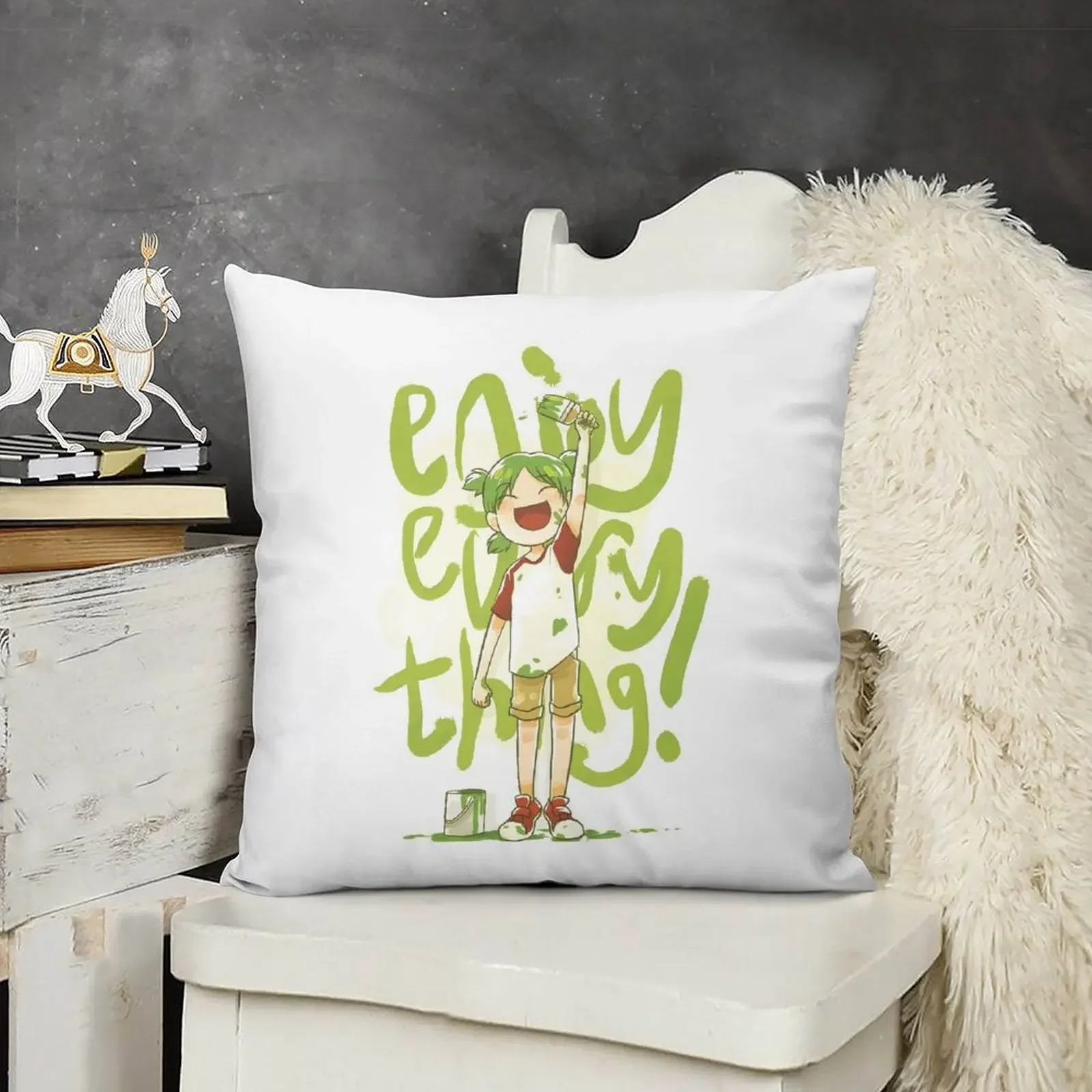 

yotsuba&! - en Throw Pillow luxury home accessories Cushions For Decorative Sofa pillow