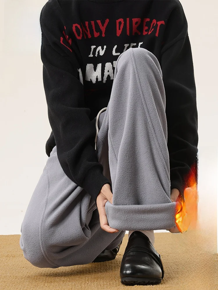 

Мужские повседневные брюки PaulFrank Double-Sided Fce, весенние теплые свободные спортивные брюки на молнии, удобные свободные брюки с широкими штанинами