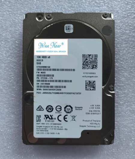 

For ST900MM0018 ST900MM0168 900G SAS 2.5 10K server hard drive