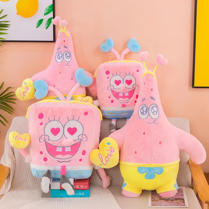 

55-100cm Potdemiel Spongebob Patrick Star Pink Kawaii Cartoon Cosplay Stuffed Plush Toys Doll Birthday Gift For Kids Girls Boys
