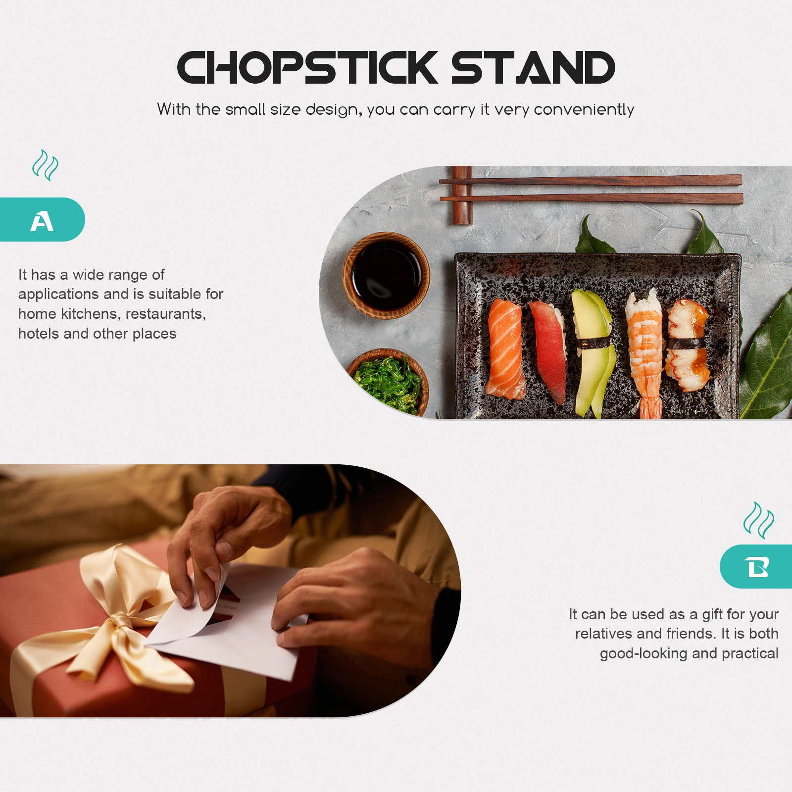 

10Pcs Ceramic Chopsticks Holder Japanese Household Tableware Multi-Functional Spoon Fork Stand Exquisite Design for Kitchen