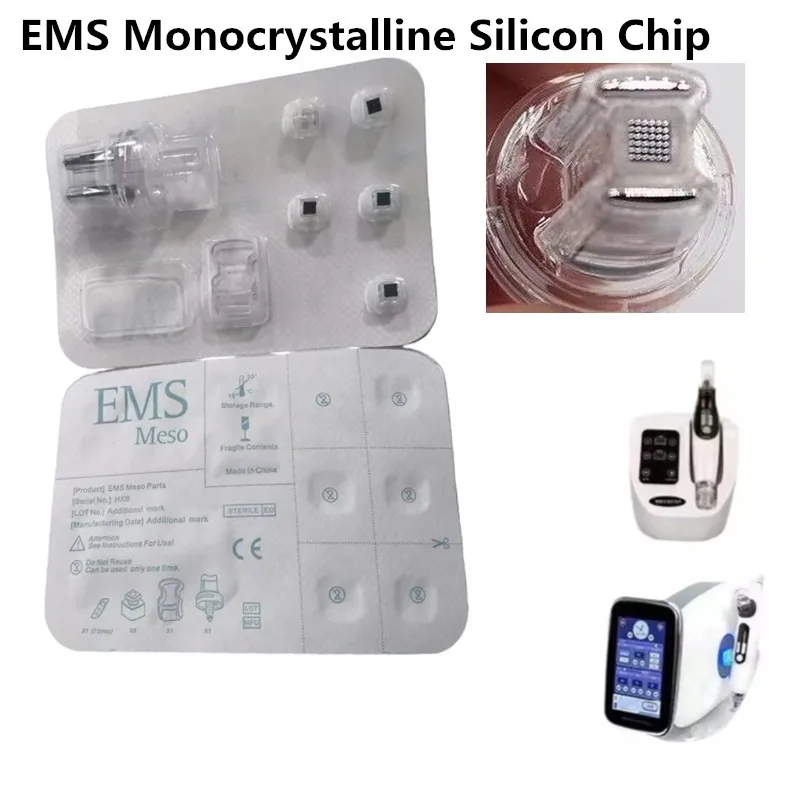 Image of Ersatzkopf EMS Monokristalliner Siliziumchip EMS Meso Teile für Injektor Meso Nadelfreie Injektion Feuchtigkeitsspendende Mesogun
