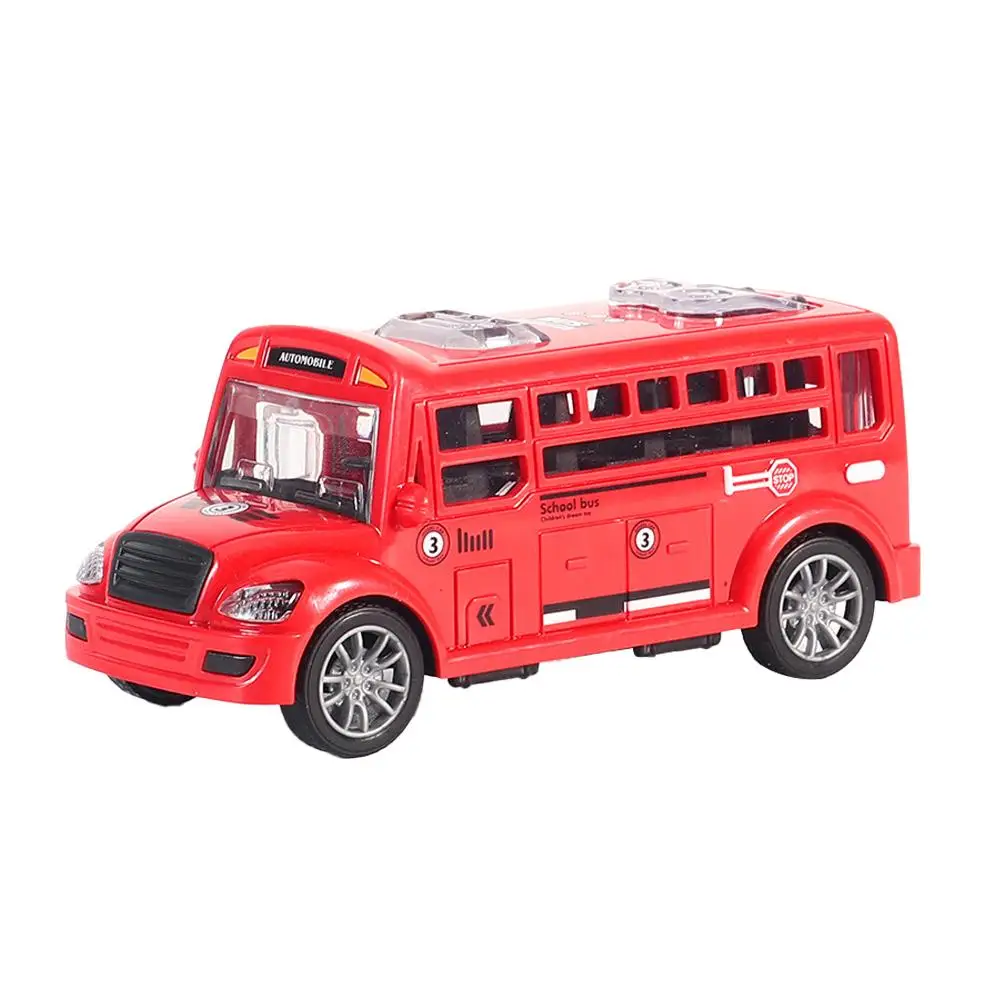 Car Model Toy School Bus Model Car For Children Toys Kids Educational Toy Cars Miniature Game Vehicle Inertia Wheel Boys Gi S3E4