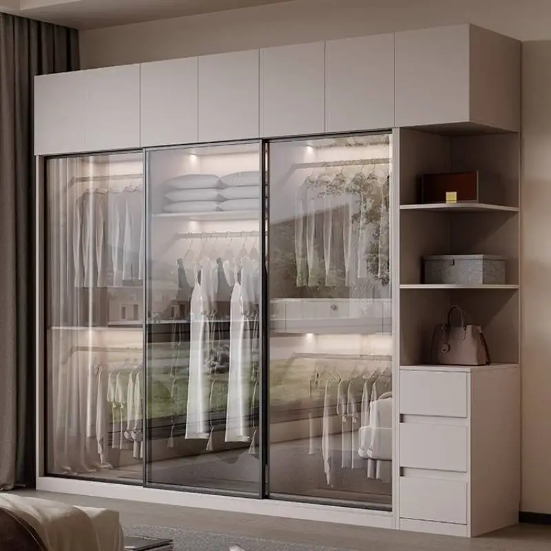 

Дешевые глянцевые шкафы Европейские современные роскошные деревянные шкафы для спальни Экономия места для хранения Armarios De Ropa Мебель для дома