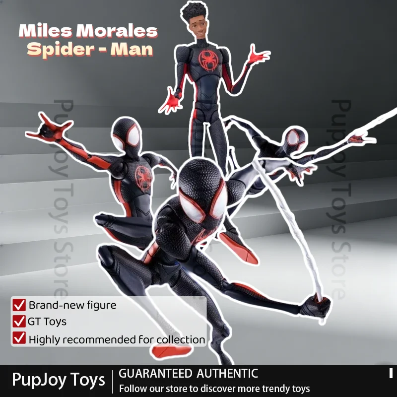 

CT Miles Morales Spider Man Shf Action Figure Across The Spider Verse 15Cm Articulated Collectible Model Toy Adult Collectors