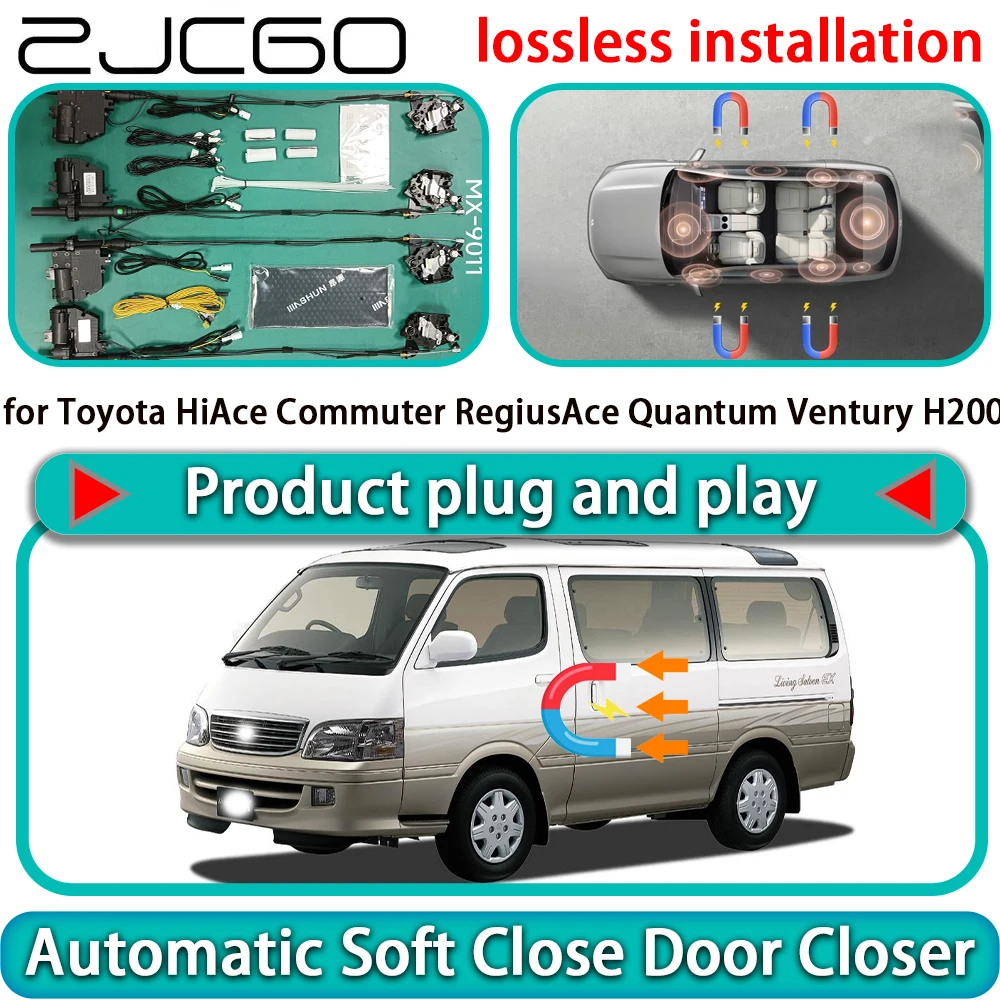 

for Toyota HiAce Commuter RegiusAce Quantum Ventury OEM Auto Pull Soft Close Door Kit Power Latch Door Catch Soft Closing Assist