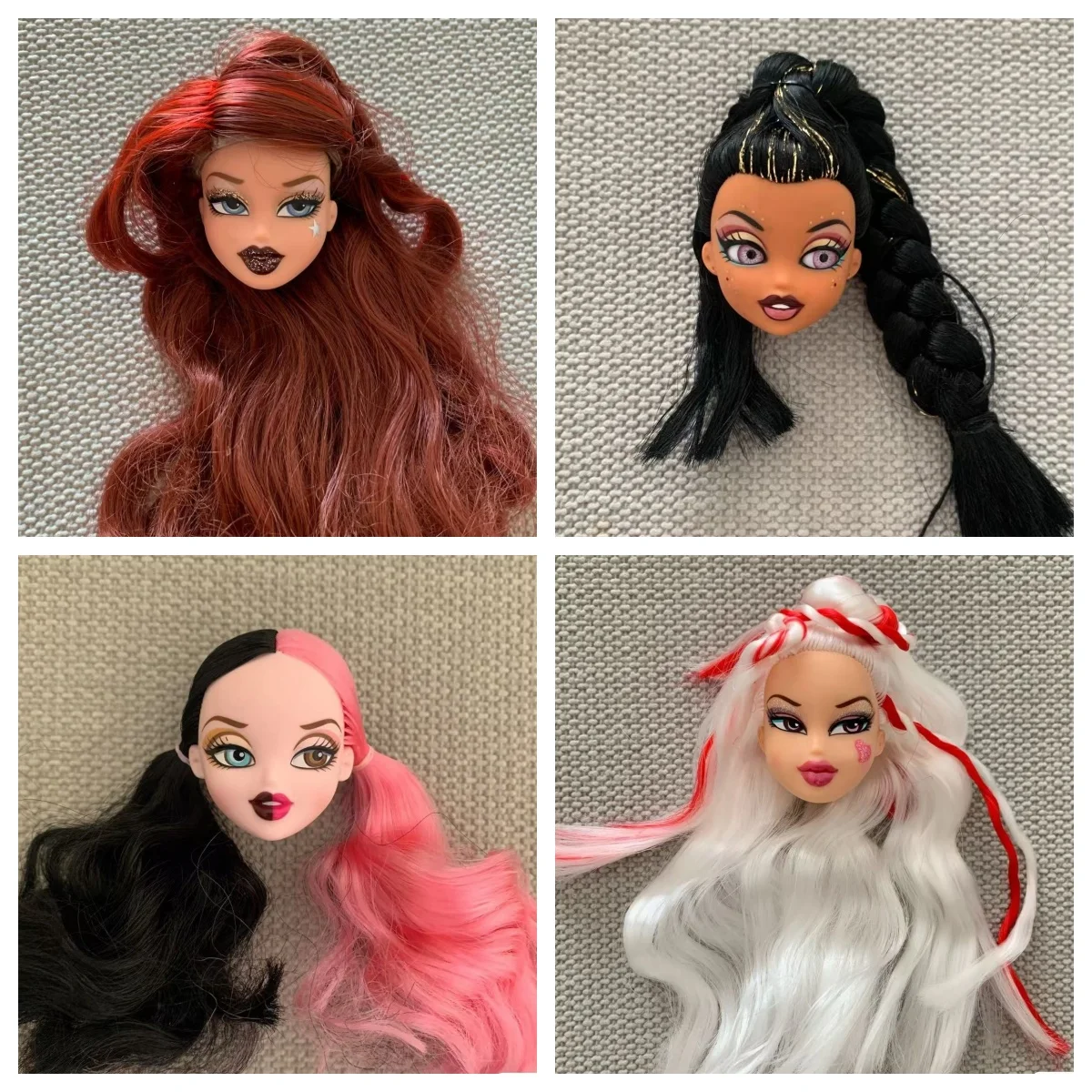 

Beautiful Bratzdoll Makeup Doll bratzillaz Girls Love Cute Dolls Head Plastic new Head