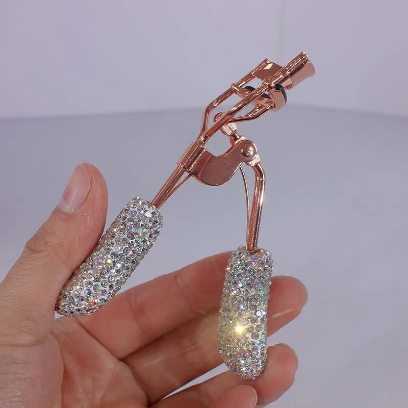 Diamond-Encrusted Long-Lasting Shaping Eyelash Curler Partial Sunflower Kuromi Design Curling Beauty Tool Soaring to the Sky The