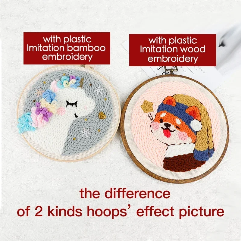 الحيوانات الأليفة جرو لكمة إبرة طقم تطريز الفنون زخرفة DIY الحرف اليدوية إبرة الموضوع التطريز هوب إبرة لكمة عدة #3