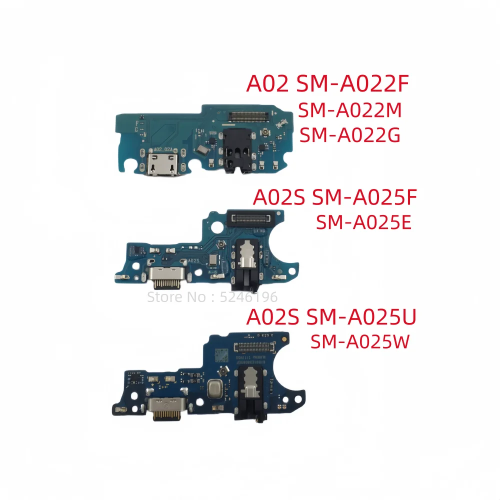 1pcs USB Charging Port Base Connector For Samsung Galaxy A02 SM-A022F SM-A022M SM-A022G A02S SM-A025F SM-A025E SM-A025U SM-A025W