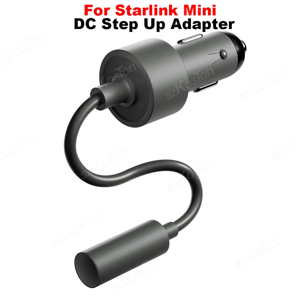 

Автомобильное зарядное устройство Boosted, кабель-адаптер постоянного тока для Starlink Mini 12-20 В, преобразователь мощности прикуривателя для автомобилей, автофургонов, грузовиков, лодок