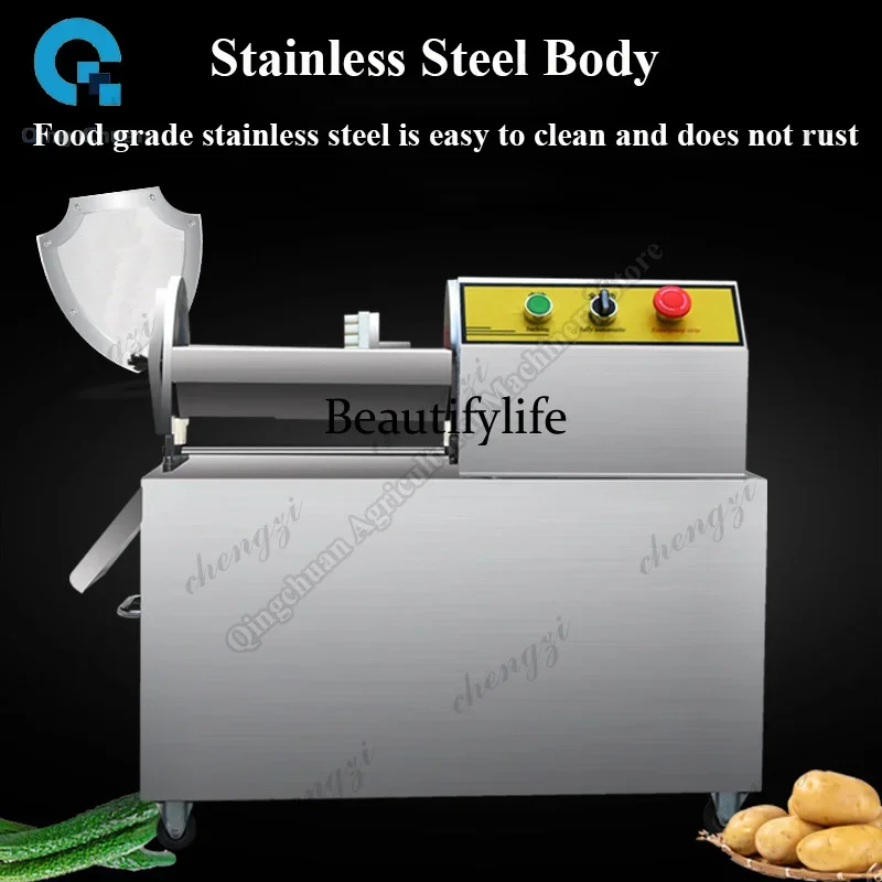 K182 French Fries Machine Electric Stainless Steel Vegetable Radish Potato Strip Cutter Machine Commercial Fries Cutting Machine