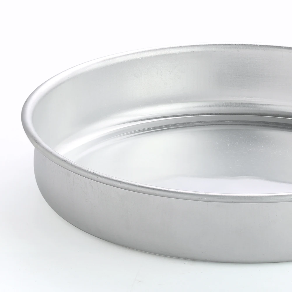 26cm Kitchen Aluminum Dishes Flat-Bottomed Steaming Plate For Serving Bread Biscuits Multifunctional Pan Pastry Making Tool