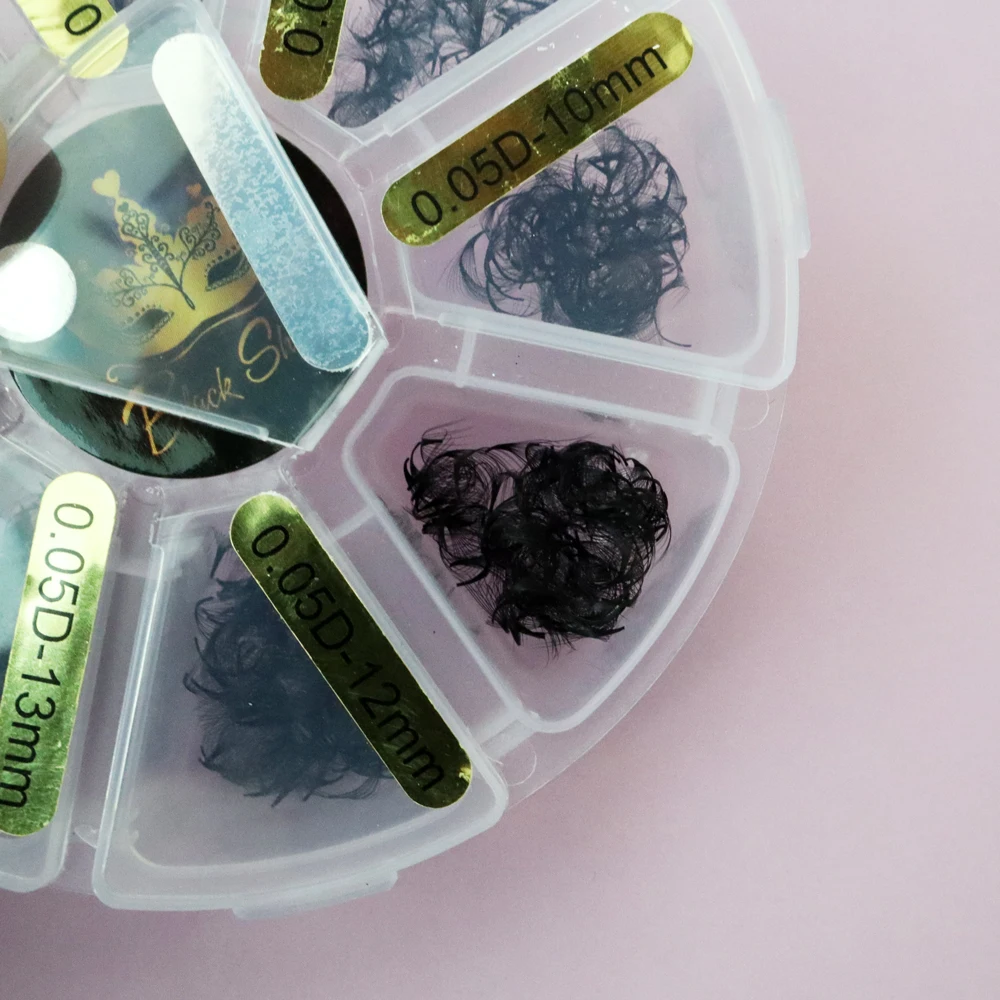 1000 ventagli ventaglio sciolto lunghezza mista base appuntita ventagli prefabbricati morbidi affilati sottili stelo medio volume estensione ciglia russe