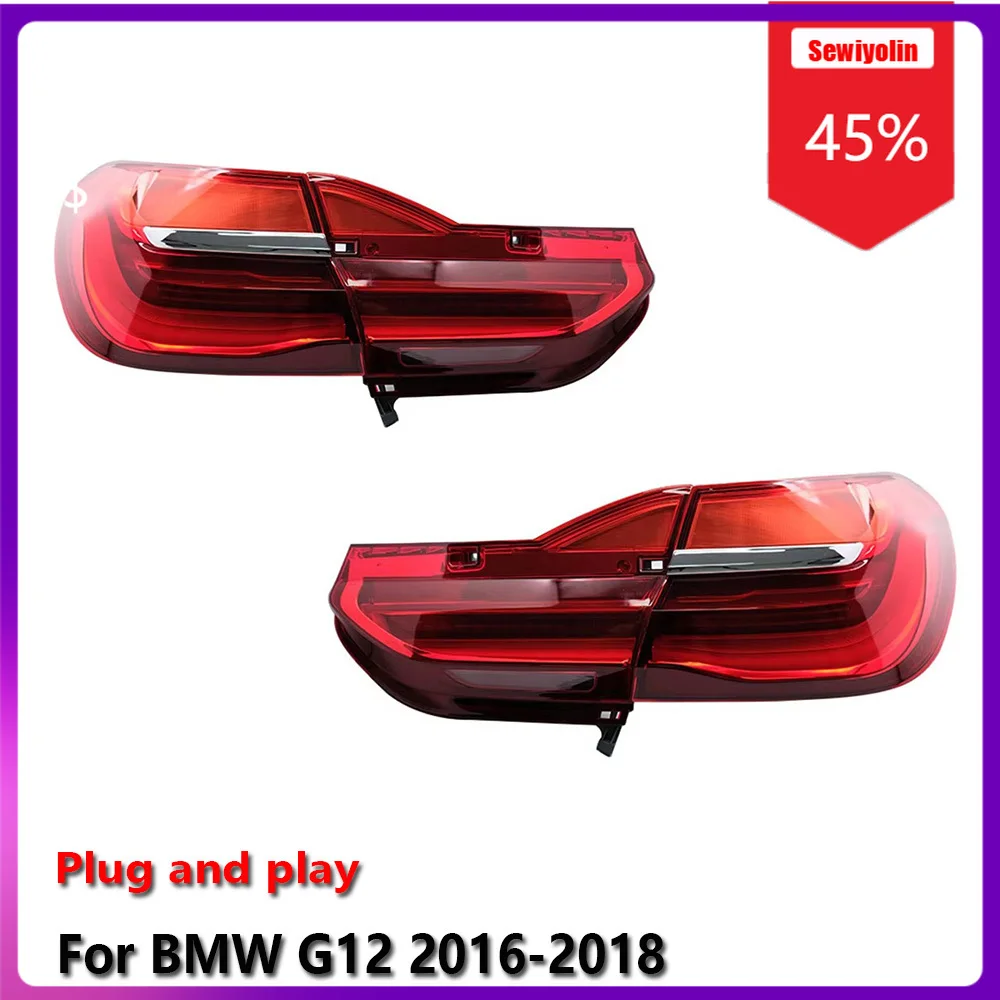 

Car LED Lamp Tail Light Assemblies For BMW G12 2016-2018 Auto Fog DRL Brake Turn Signal Lamp