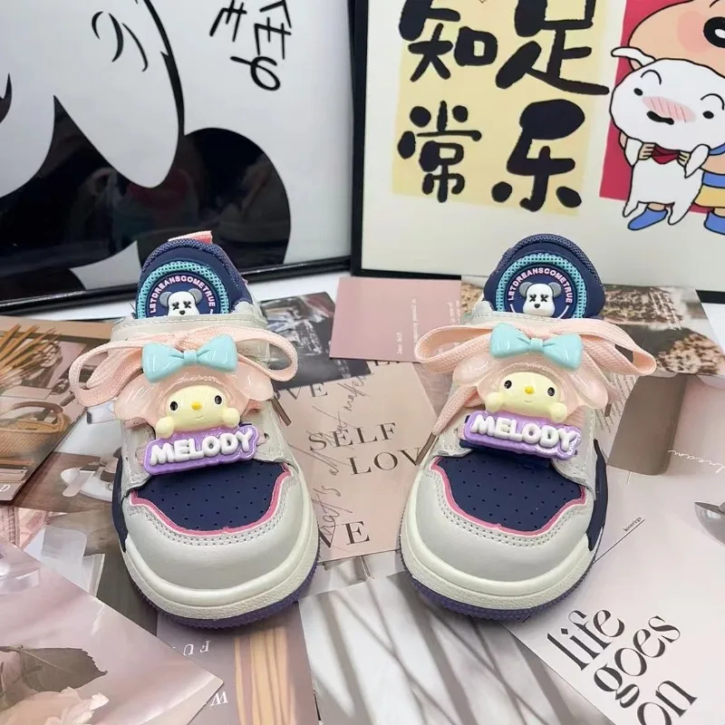 Sanrio cartoon Cinnamoroll My melody new cute girls autumn fashion versatile non-slip wear-resistant casual sports sneakers