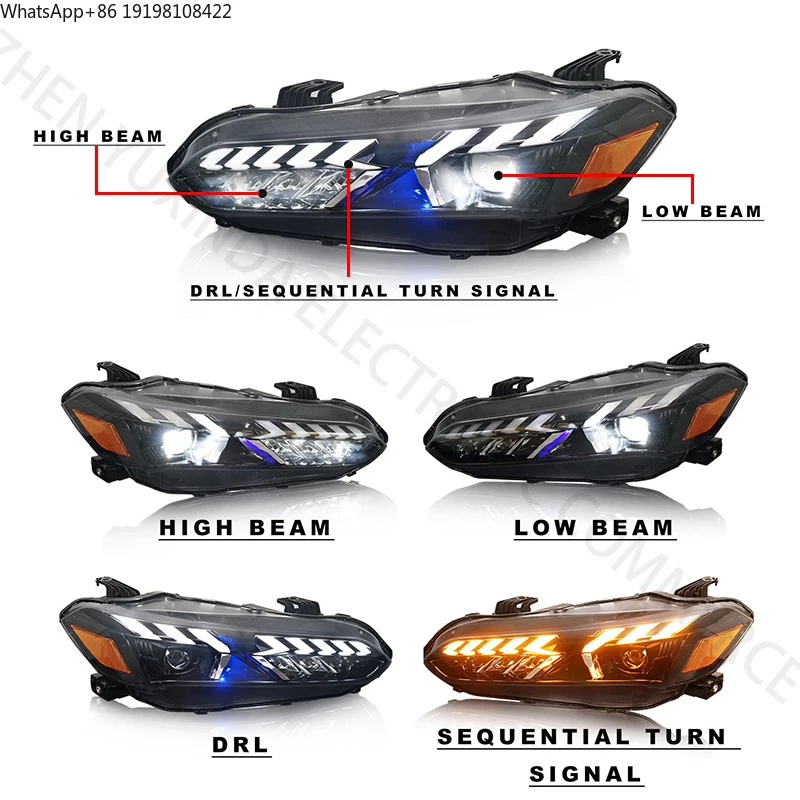 SINDAR Auto LED Headlights Assembly Modified Head Lamp Accessories for Honda Civic 11th Generation Civic 2021-2024