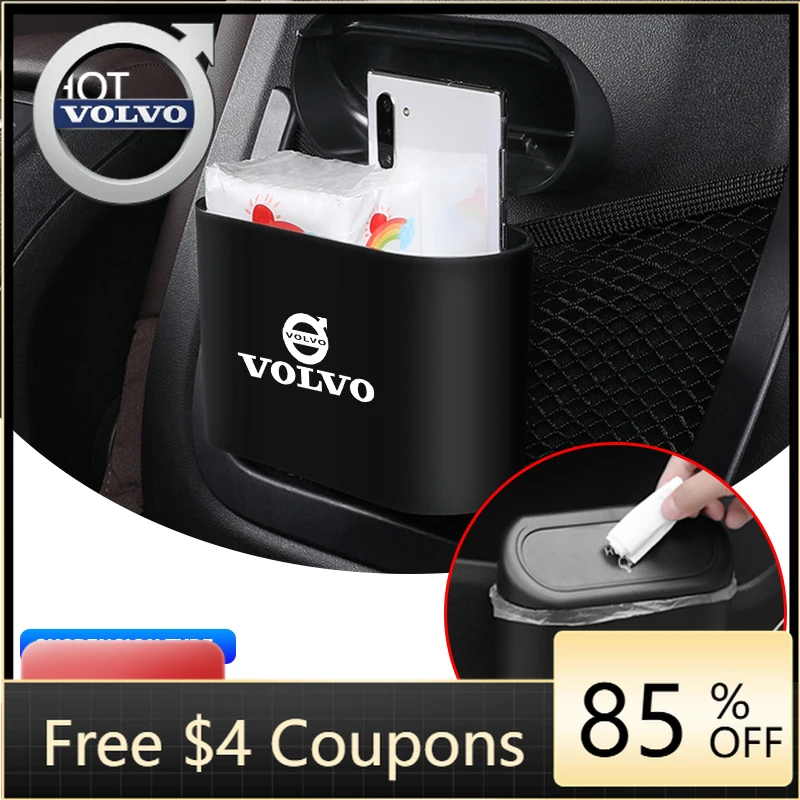 

Новые эмблемы 2026 года: портативная корзина для мусора на дверь автомобиля Volvo, органайзер для инструментов с логотипом Volvo для Volvo XC-Classic, V60, V40, XC90, S60, XC60, V70