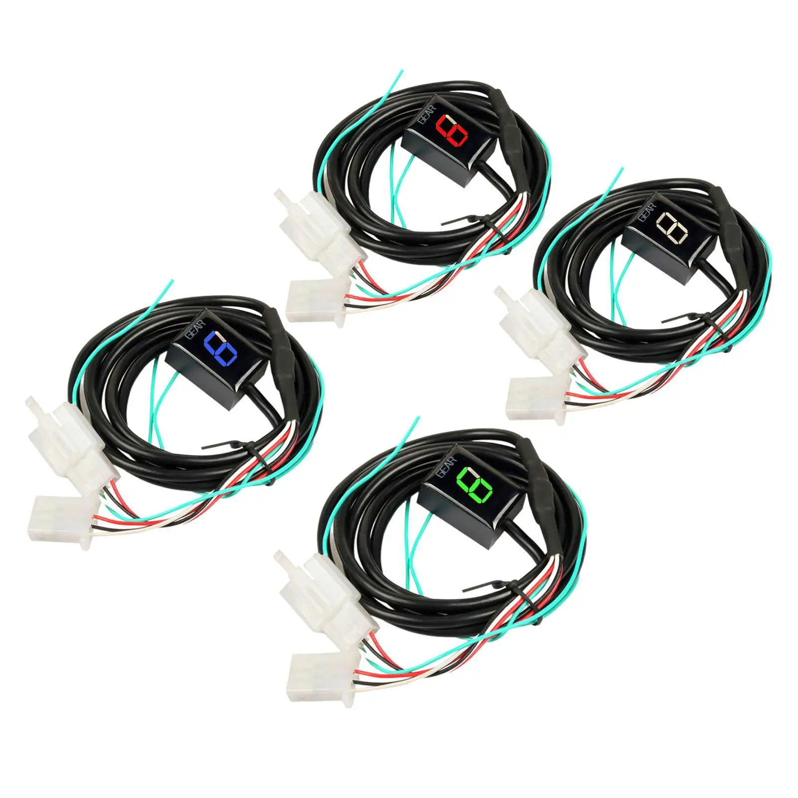 6 Speed Motorcycle Gear Indicator LED Display Clear Screen Modification Part for CB CBR VFR