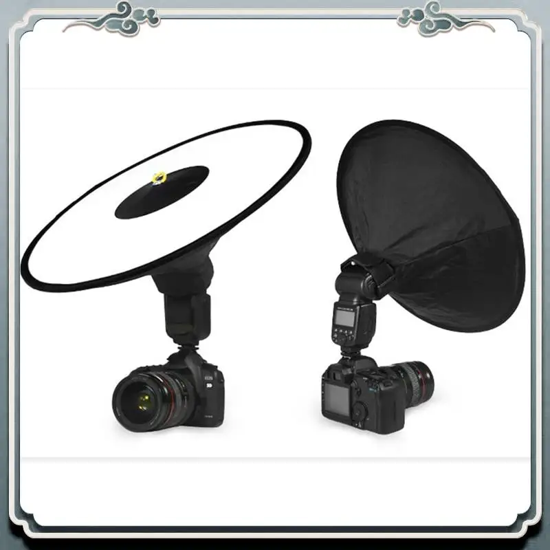 Picture 3: Premium Universal 44Cm Round Flash Softbox Portable Foldable Style Speedlite Diffuser Reflector Strap For Camera Flash