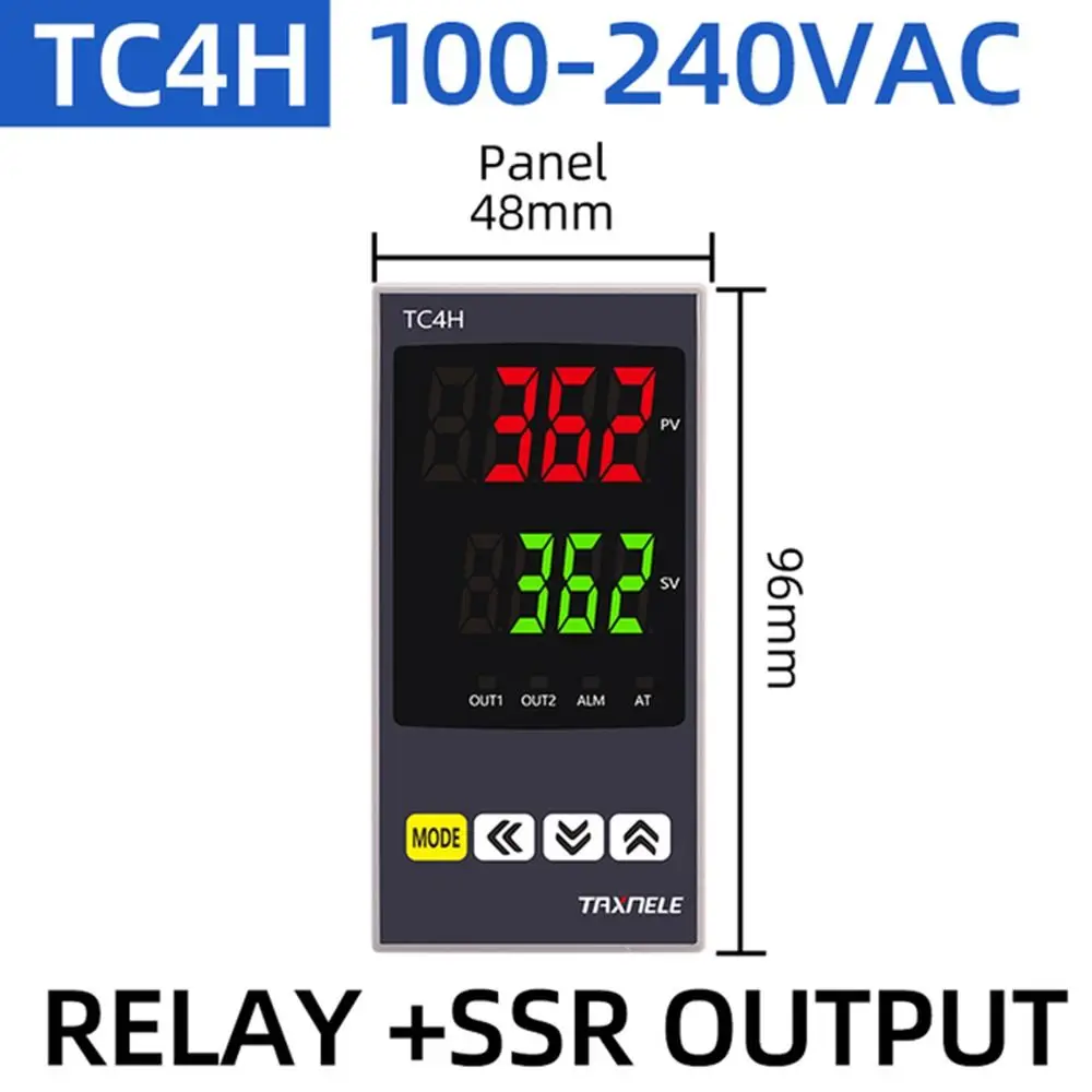 

Высокоточный цифровой PID-терморегулятор 110В/220В TC4S TC4H TC4L TC4M с двойным реле SSR для контроля температуры