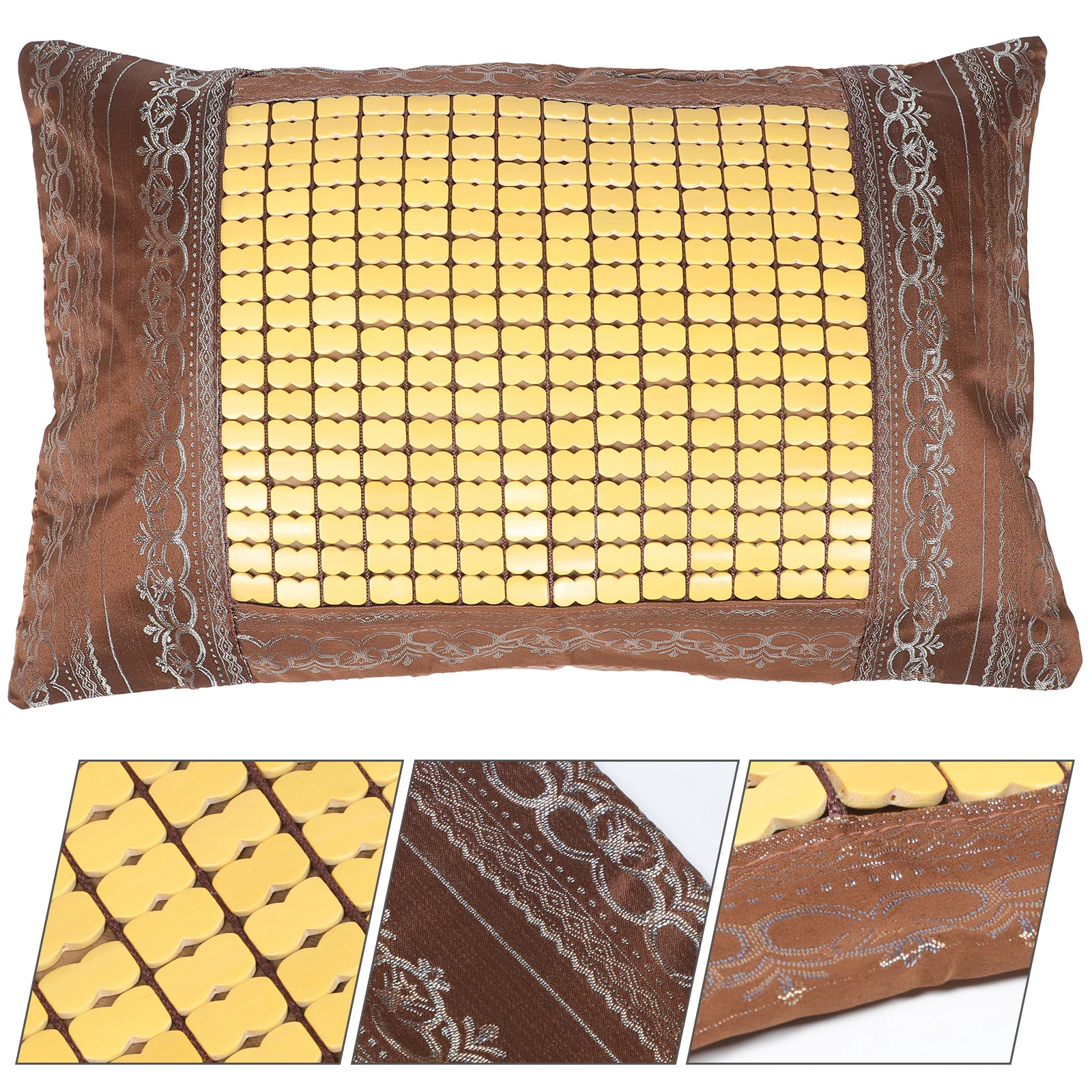 

Summer Bamboo Pillow Cover Cool Throw Pillow Case for Sofa Decorative Household Cushion Cover Non-Deformed Comfortable Design