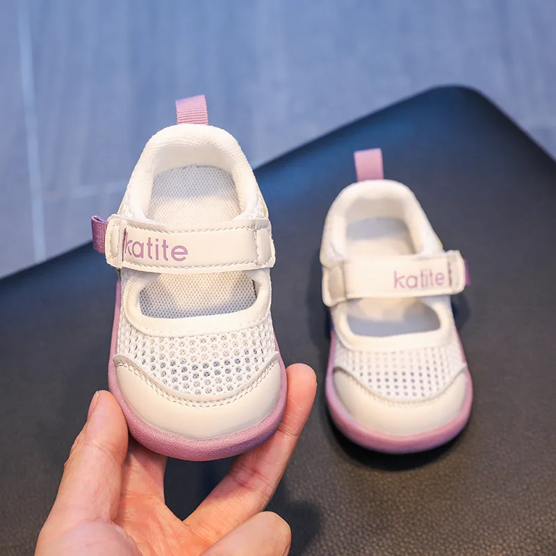 Zapatillas Soft Sole Baby Shoe 2023 Summer New Anti Slip Walking Shoe 1-3  yearold Breathable Tennis Shoe Mesh Girl Shoe KidShoe