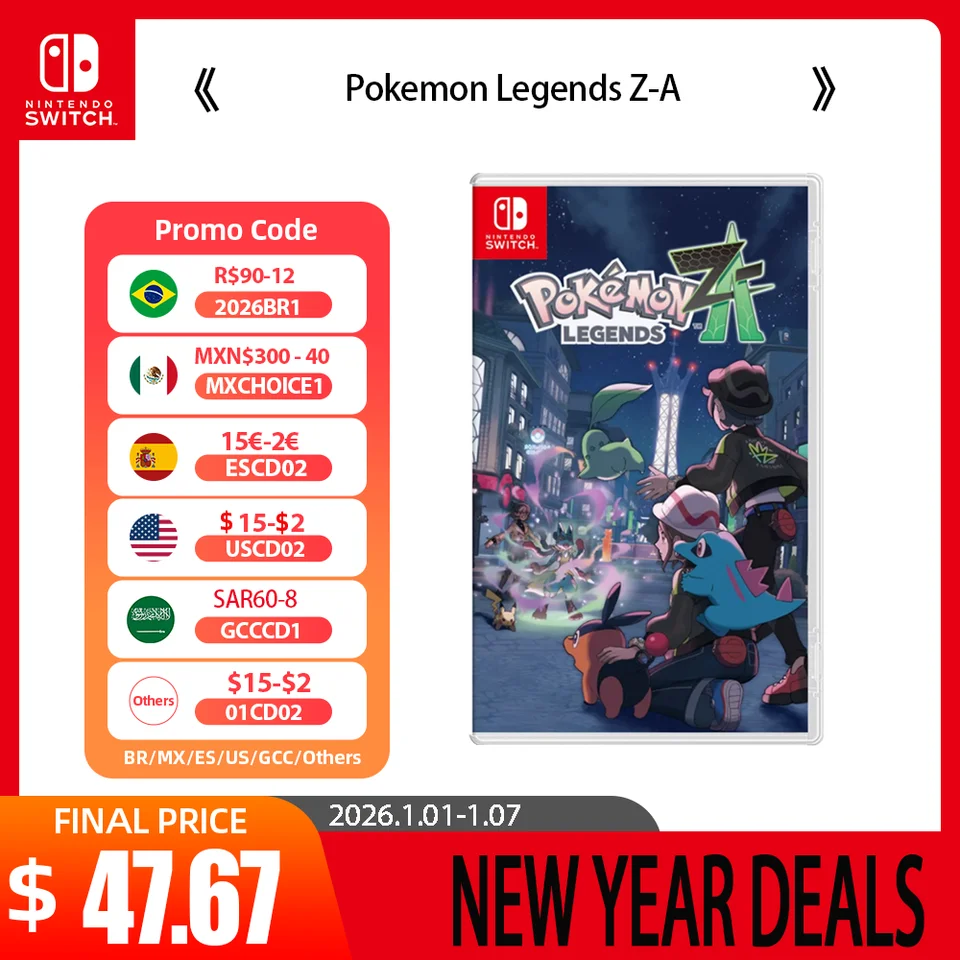 Pokemon Legends Z-A - Nintendo Switch Games Cartridge Physical