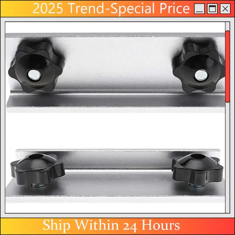 

A61Z Deals T-Track Stop Kit Inline Stop T Track Stop Block Woodworking Universal Kit, 2PCS Long Stops Easy To Use