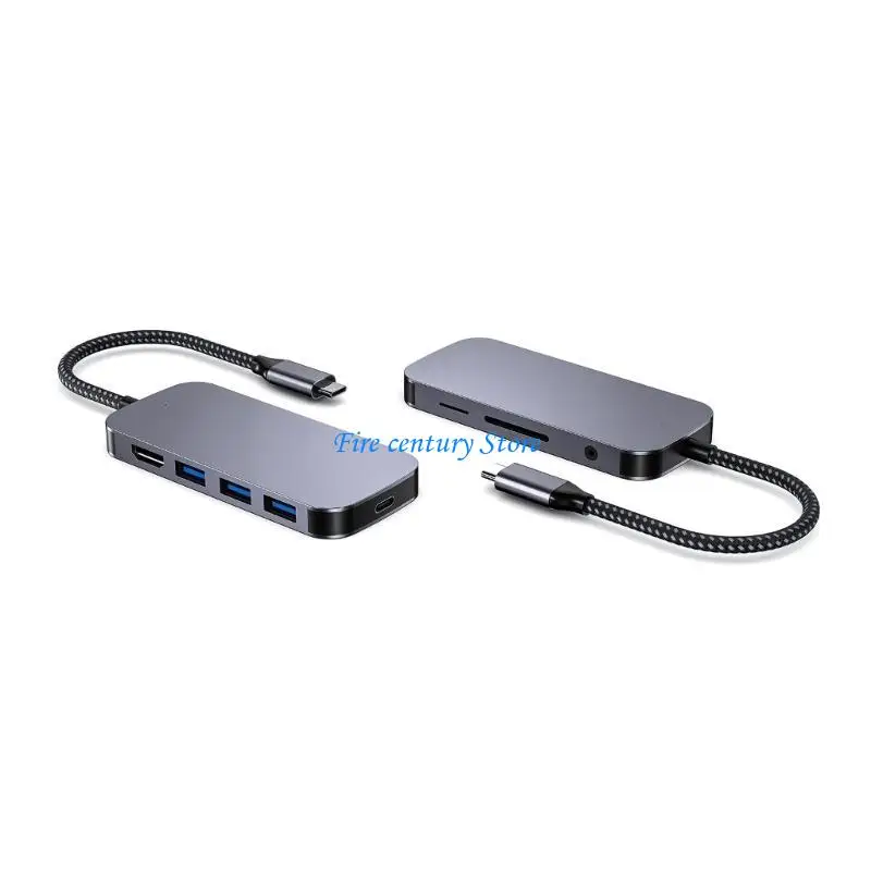 

J6PA Aluminum Alloy Type C Hub USB Type C Adapter for Laptop, Desktop