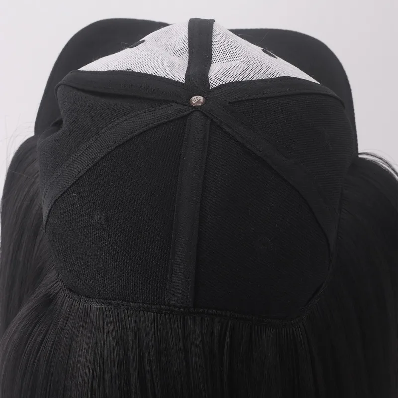 レディースショートストレートヘアフード付きパーティーヘッドウェア鎖骨ヘアボブヘアカットウィッグカバー女性デイリー服に合わせた一体型ウィッグキャップ