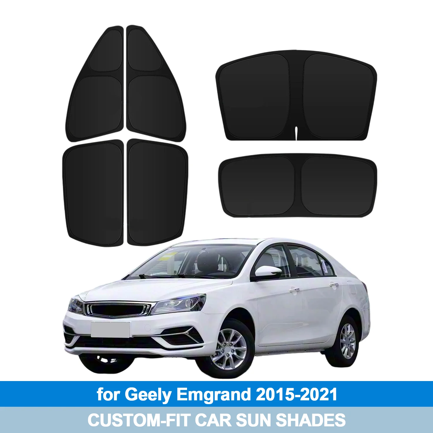 

For Geely Emgrand GS GL 2015-2021 Windshield Sun Shade Side Window Shades Cover Sun Visor Shield Privacy Protection Car