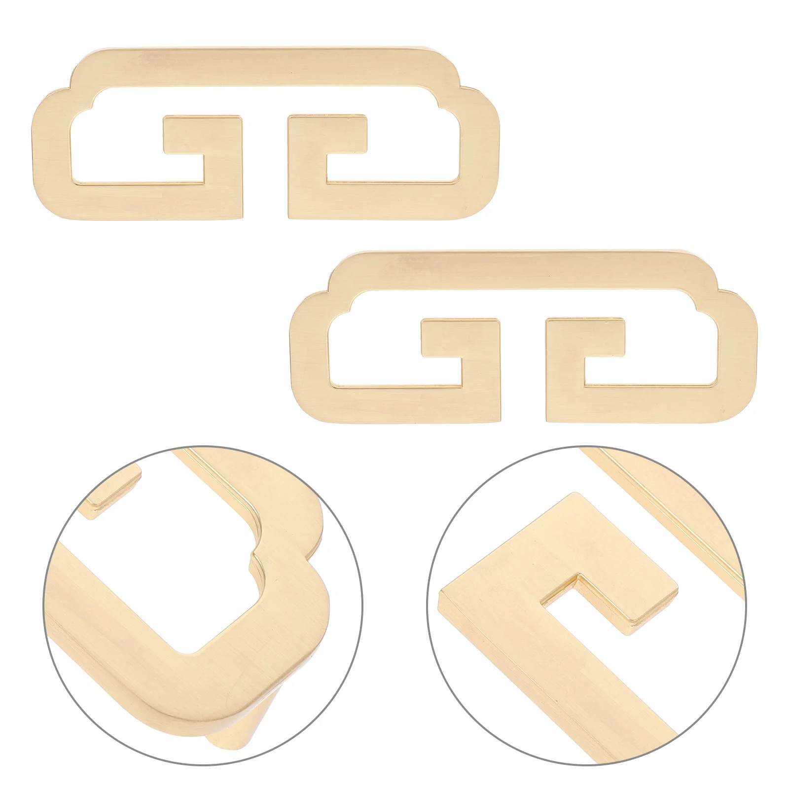 

2Pcs Cabinet Pull Handles Half-Round Vintage Copper for Closet Shoe Dressing Kitchen Durable Zinc Alloy Hardware