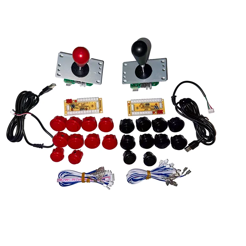 

2-Player 8-Way 5-Pin Joystick Arcade DIY Kit with Zero Delay USB Encoder for PC Gaming Systems