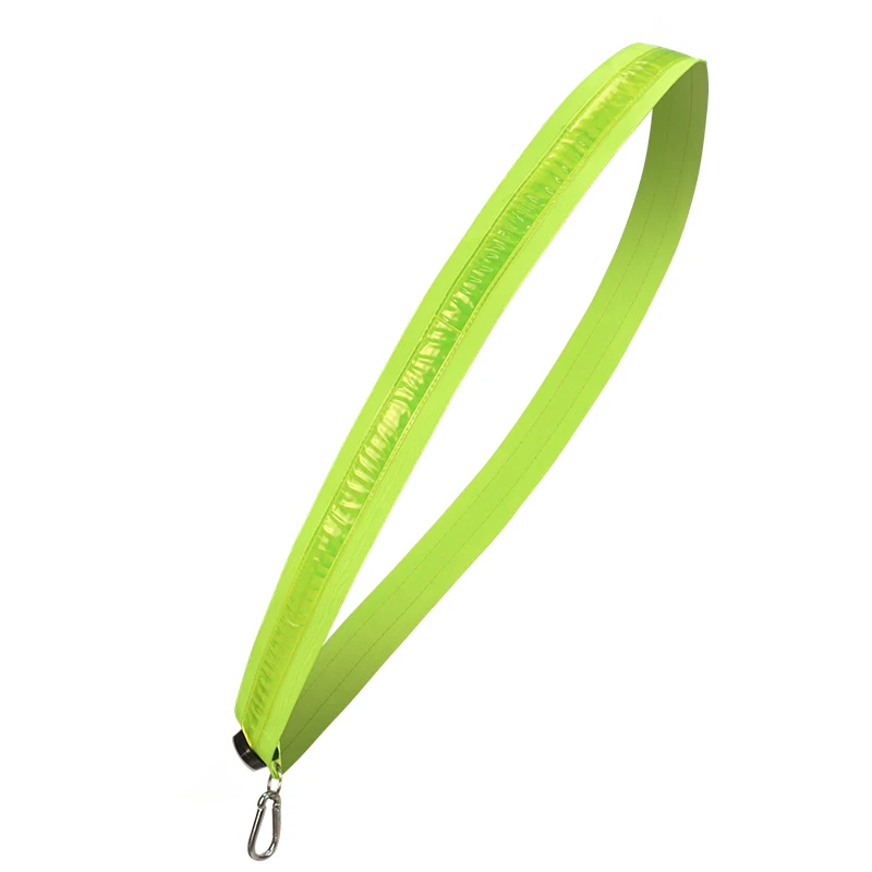 

High Visibility Light Emitting Diode with Green and Orange Reflective Waist Trimmer for Climbing Running Skiing