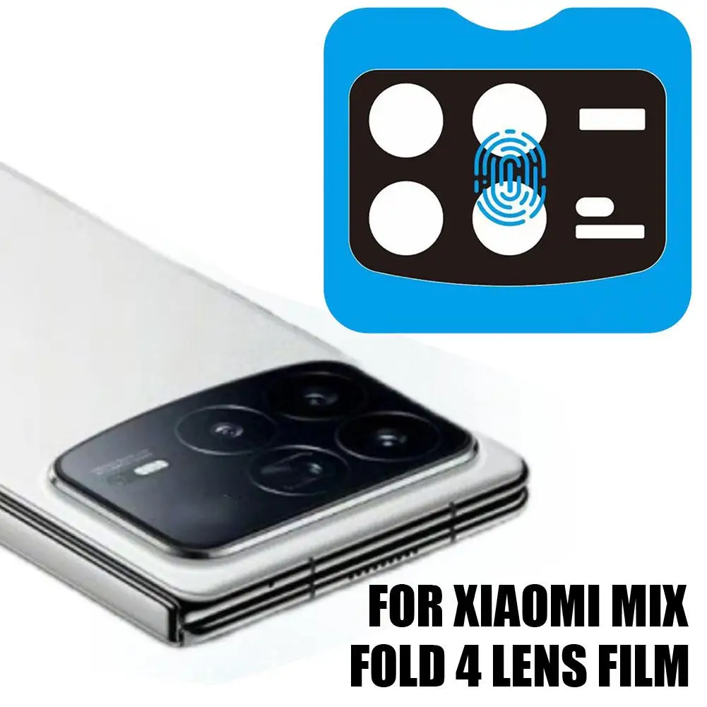 Filme protetor de lente para Xiaomi Mix Fold 4, vidro temperado com localizador, anti-reflexo, galvanoplastia, lente anti-impressão digital, V1G0