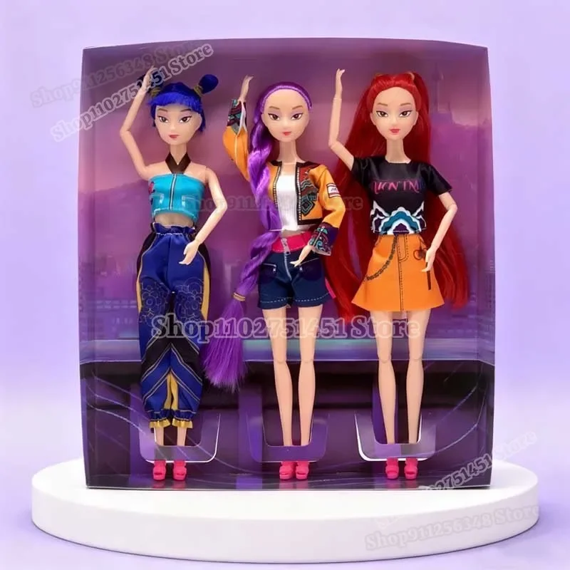 كارتون أنيمي K-pop شيطان الصيادين دمية Kawaii ألعاب من الفينيل رومي ميرا زوي عمل أرقام المشجعين الحلي غرفة عيد الميلاد الديكور @