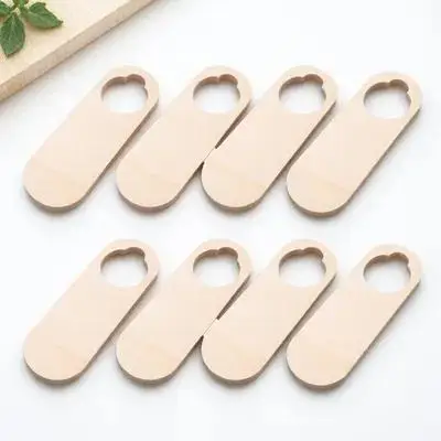 

10Pcs Blank Doorknob Wood Hanging Signs DIY Painting Boards Smooth Surface for Home Decoration Direction Signs Craft Supplies