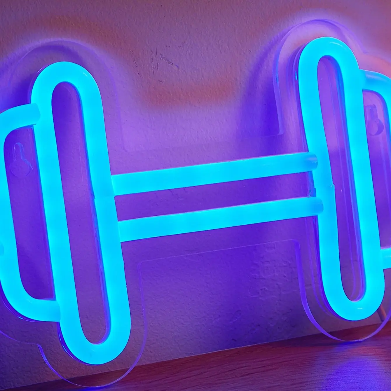 تشي شراء LED النيون الدمبل USB بالطاقة النيون علامات ضوء الليل ثلاثية الأبعاد جدار الفن غرفة نوم غرفة المعيشة مصباح ديكور علامات