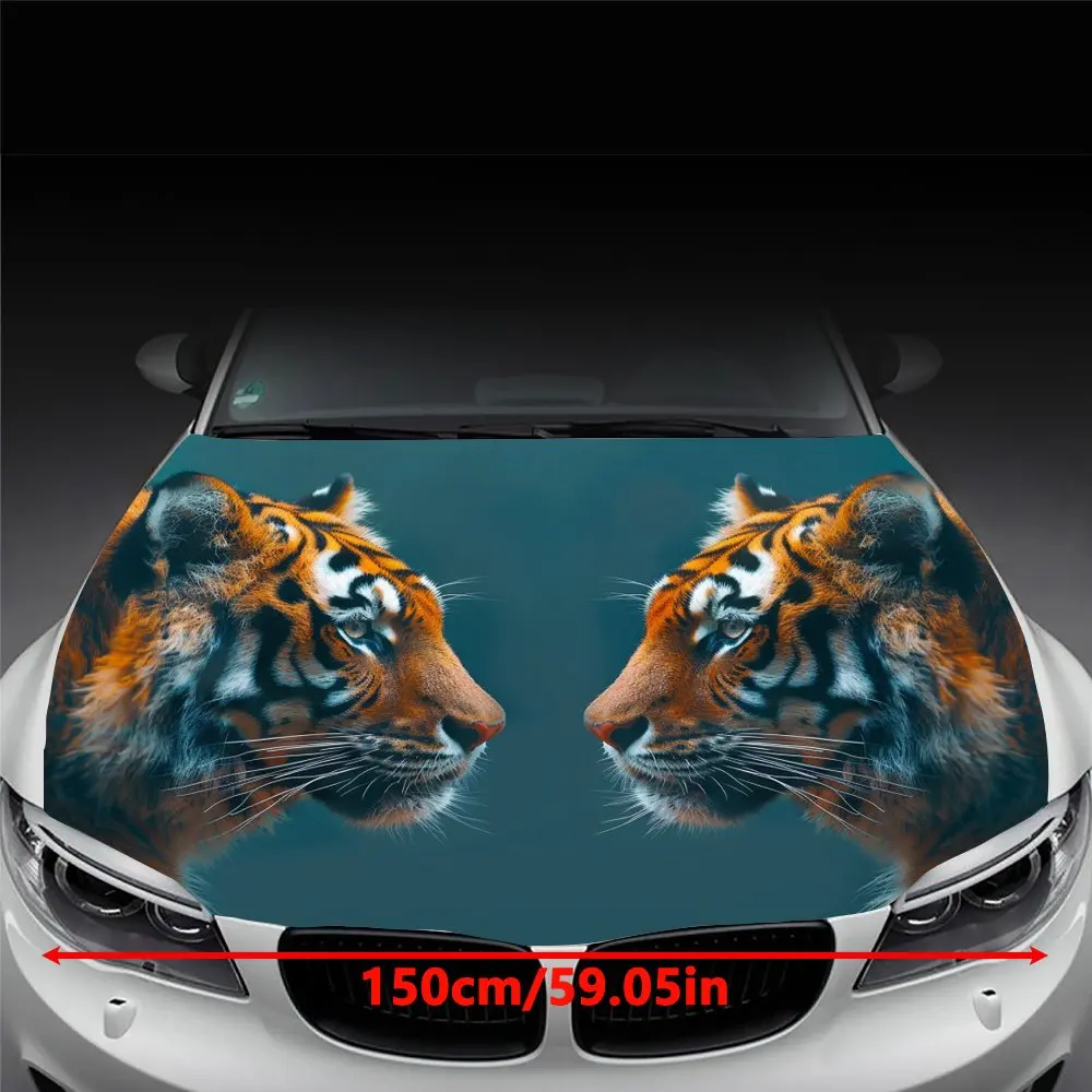 Envoltório de carro Wild Tiger – decalque de corpo inteiro para veículos compactos e SUVs